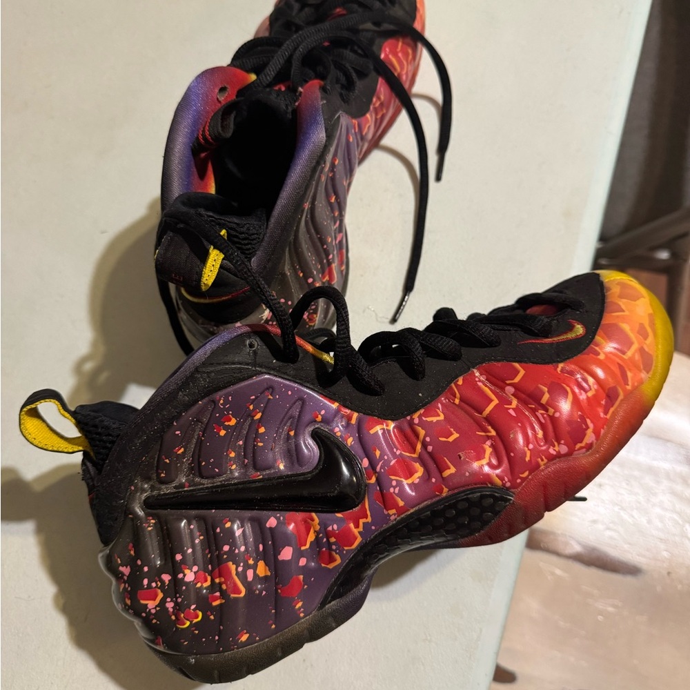Nike Kids Sneakers in Red, Purple, and Yellow